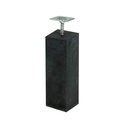 Betonpoer 12x12x45cm, antraciet (incl. draadstang en stelplaat)