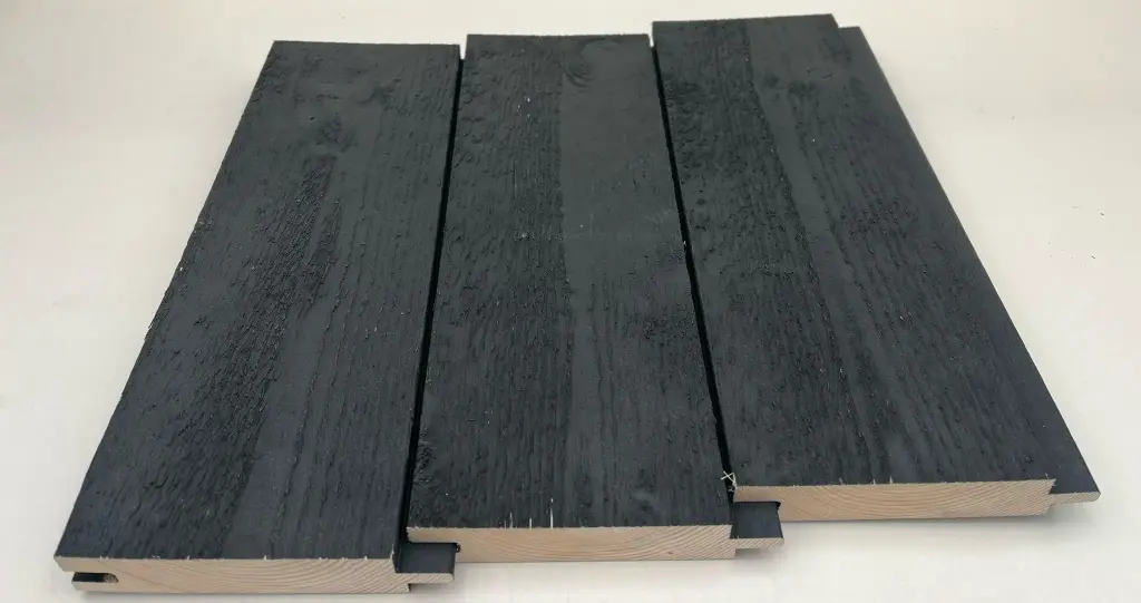 Zwedra™ gevelbekleding Malmö 22x120x4200mm (105mm werkend), zwart geïmpregneerd