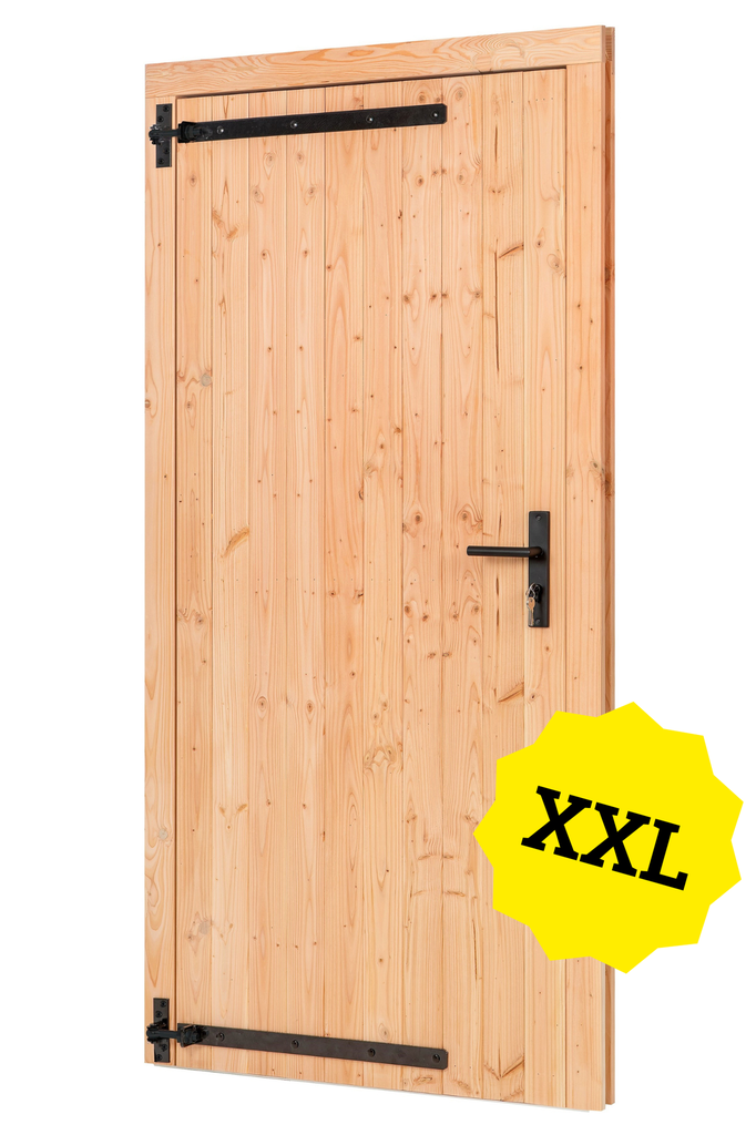 [HK001457] Douglas enkele dichte deur XXL B1200xH2150mm buitenmaat (links scharnierend)