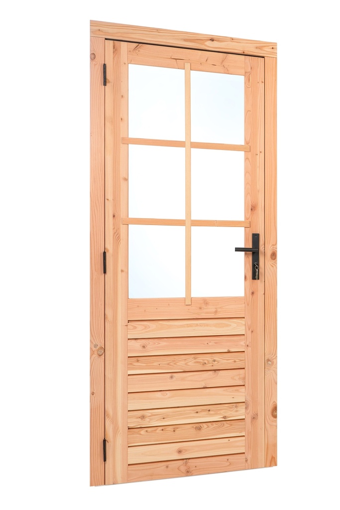 Douglas enkele glas deur 6-ruits B1000xH2050mm buitenmaat