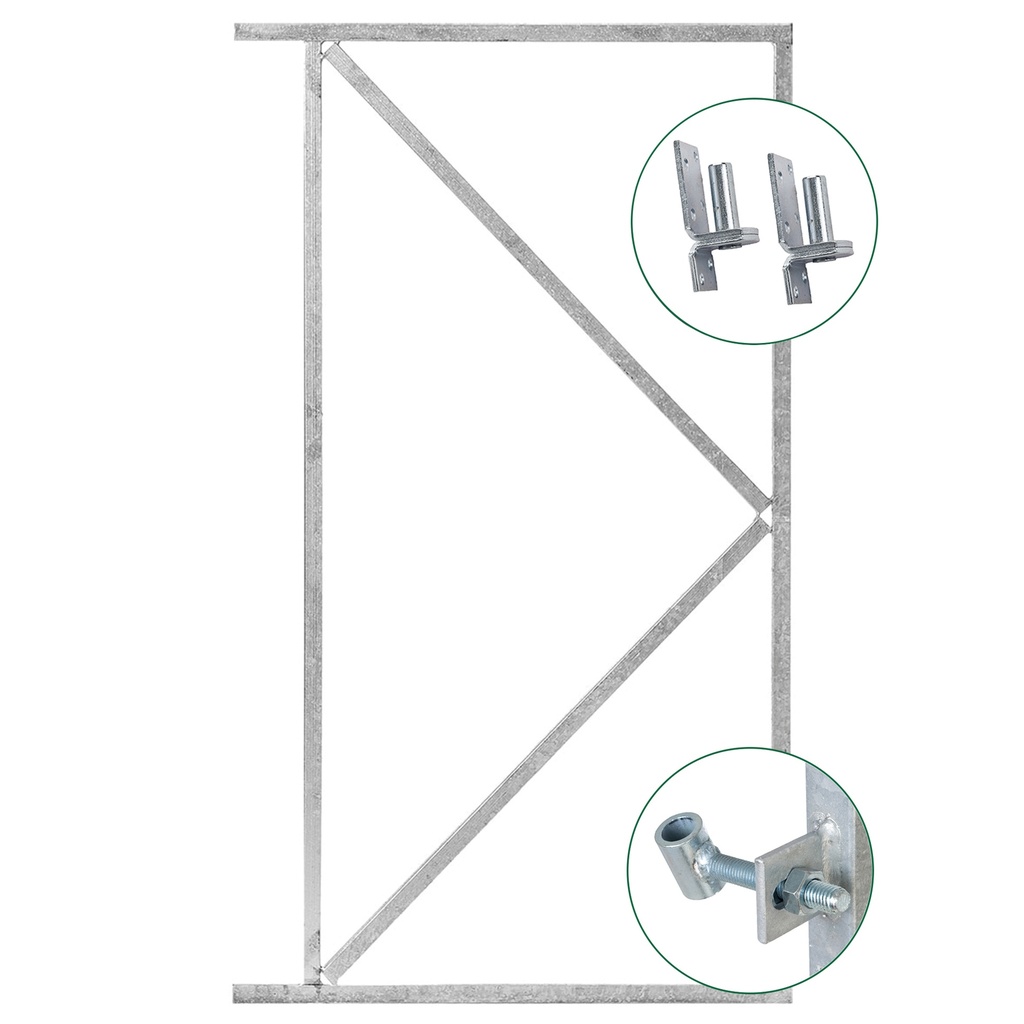 [HK001517] IJzeren deurframe 155cm (90 cm)