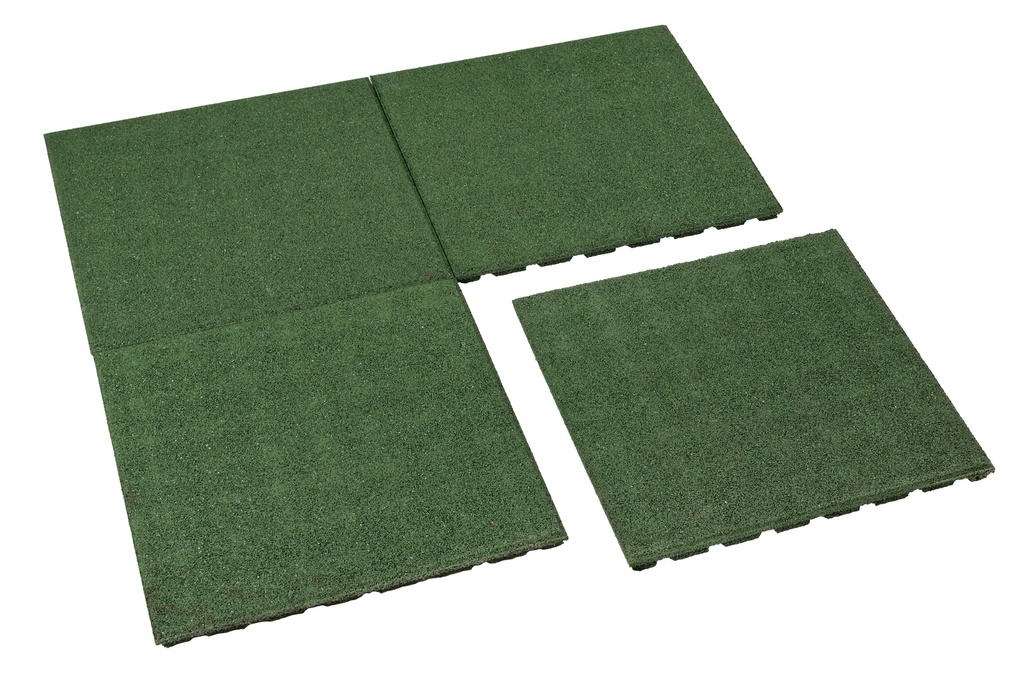 [HK001565] Rubbertegel 50 x 50 x 2,5 cm (groen)