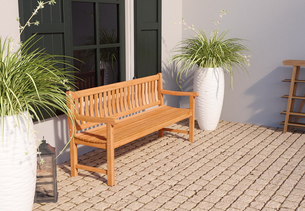 [HK001573] Teak tuinbank Bretagne (120 cm)