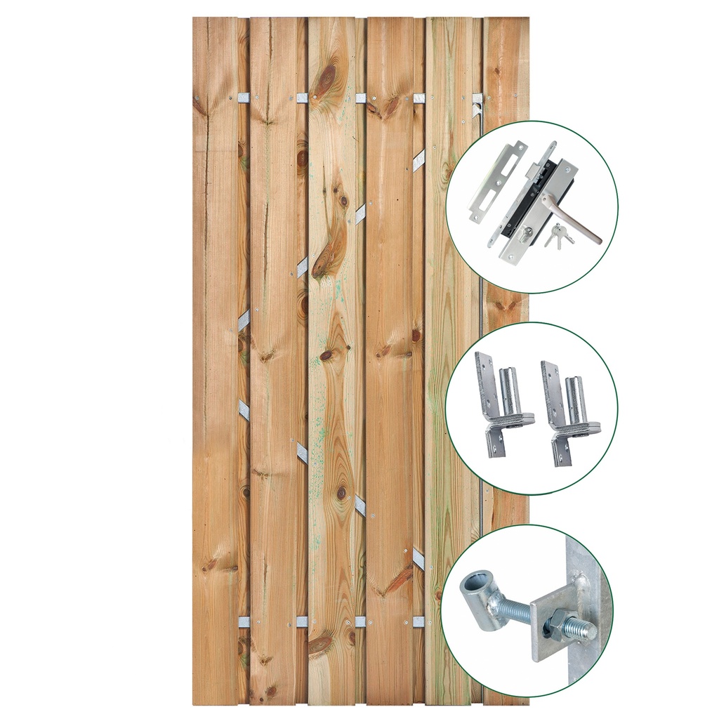 [HK001584] Tuindeur Privacy grenen (90 cm)
