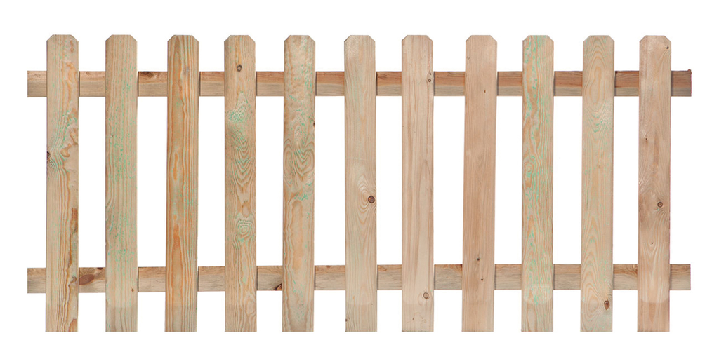Tuinhek grenen groen geïmpregneerd recht