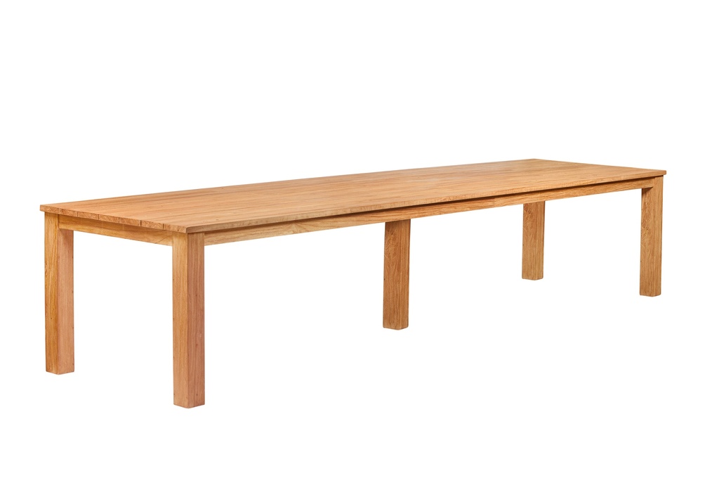 [HK001602] Tuintafel teak solide rustiek (extra middenpoot) (300 cm)