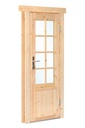 Deur enkel met raam DL11 rechtsdraaiend, vuren 90,5 x 196 cm