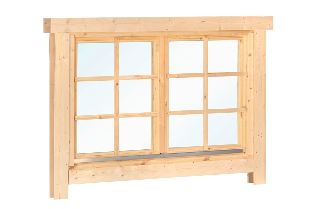 Draai- /kiepraam dubbel L3 vuren 153 x 105,1 cm