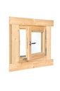 Draai- /kiepraam enkel L5.1 vuren 62,5 x 62,5 cm