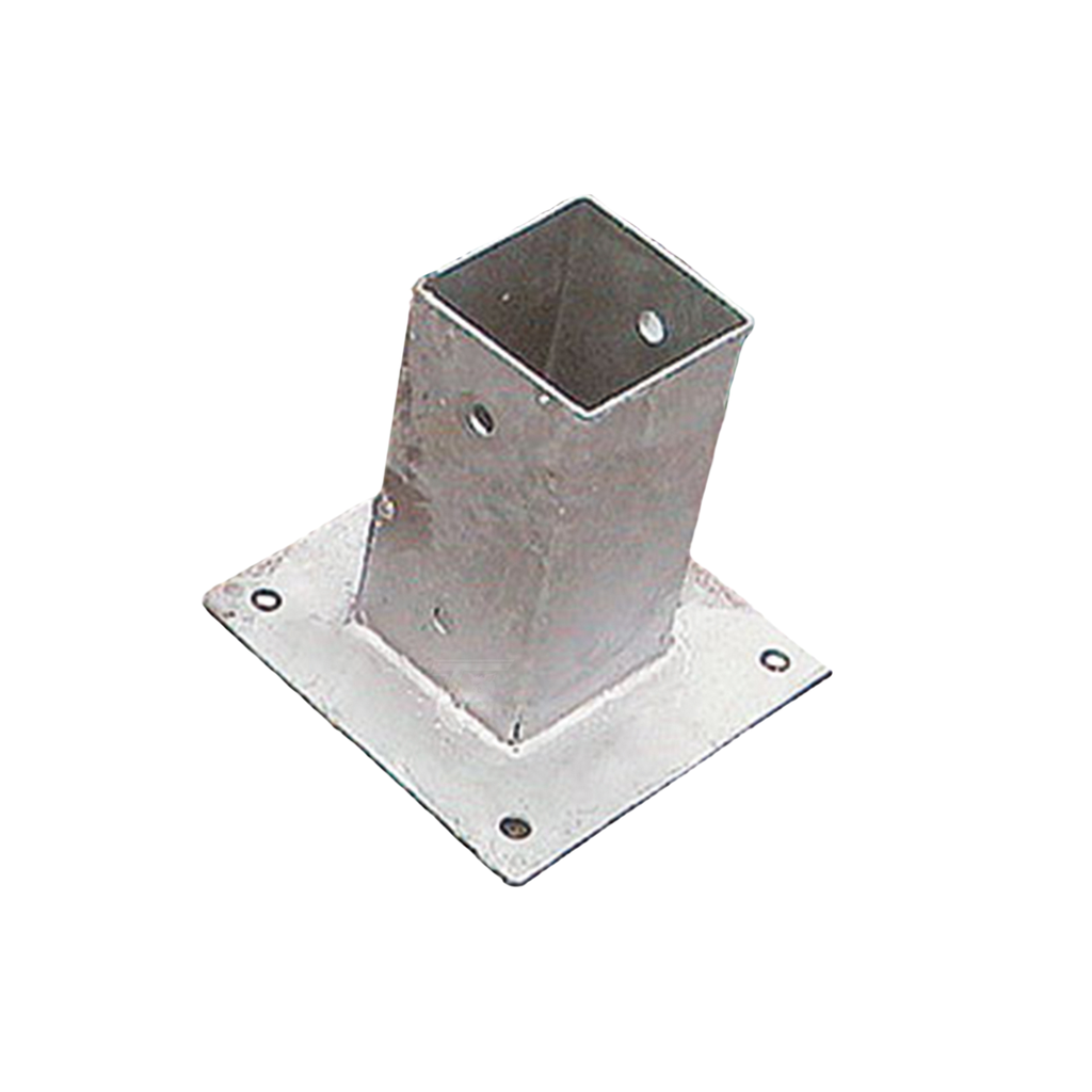 [HK001724] Paalhouder op plaat thermisch verzinkt 15,1 x 15,1 x 15 cm