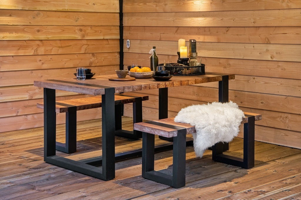 [HK001800] Teak Dinnerset Wellington