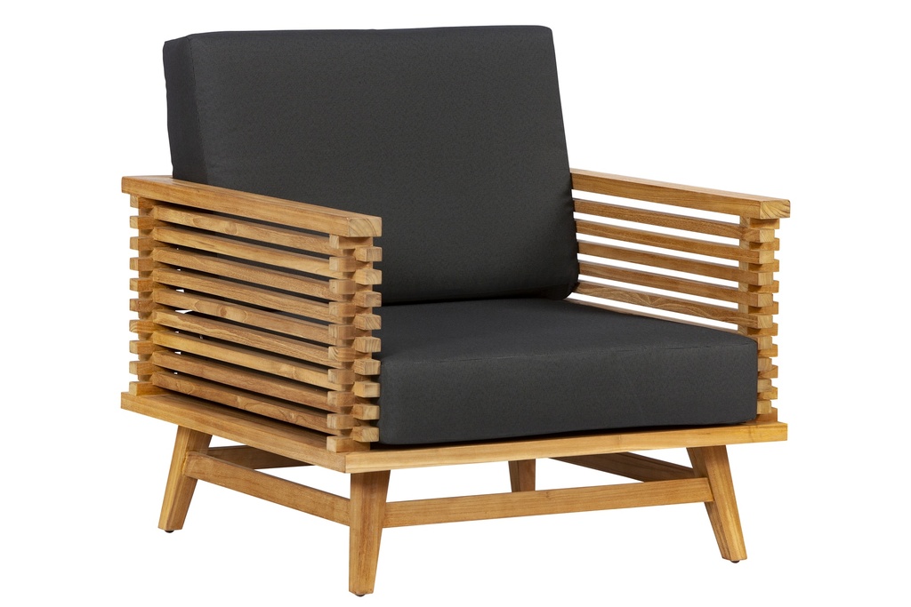 [HK001805] Teak loungeset Riverside fauteuil incl. kusses