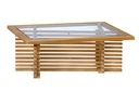Teak loungeset Riverside tafel met glasplaat