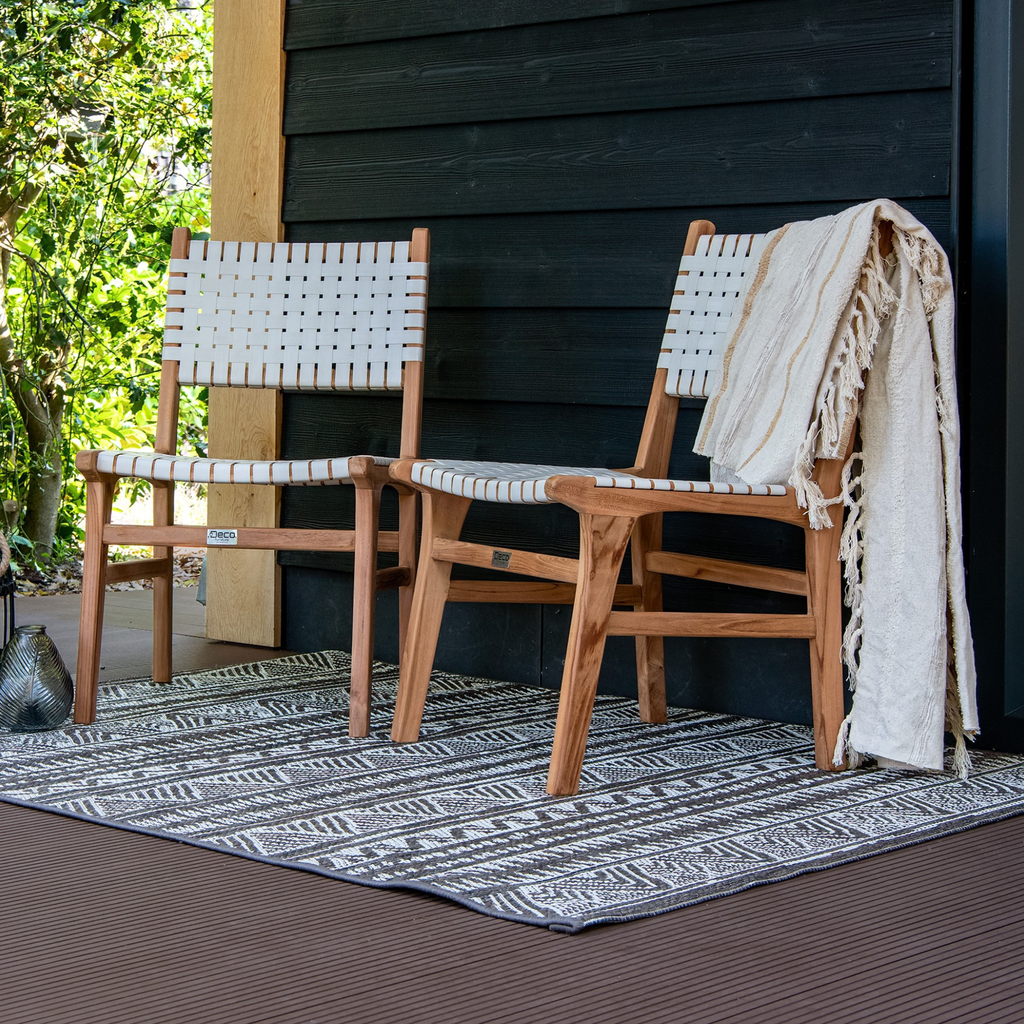 [HK001816] Teak tuinstoel Mataram (set van 2 stoelen)