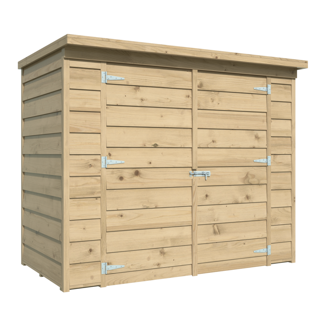 [HK001820] Tuinberging Hagenow, vuren groen geïmpregneerd L204 x B118 x H177 cm
