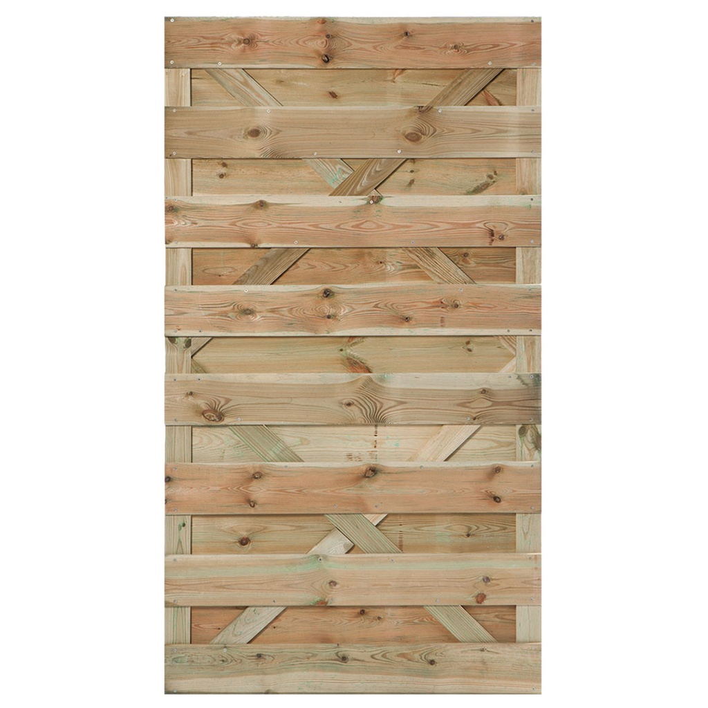 [HK001822] Tuindeur Erica grenen groen geïmpregneerd 180 x 100 cm
