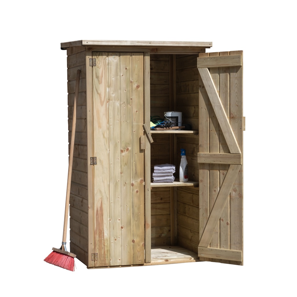 [HK001841] Tuinkast Vaals vuren groen geïmpregneerd incl. dakleer