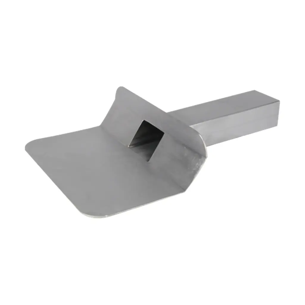 Loden dakwaterafvoer 6x8cm, 45°