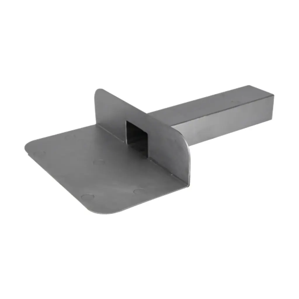 Loden dakwaterafvoer 6x8cm, 90°