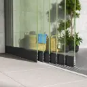 Glazen schuifwand 6-rails