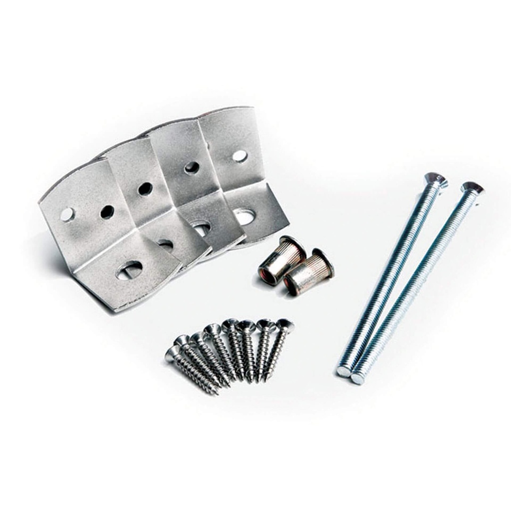 [HK000589] Bevestigingset RVS tbv. 100x100mm betonpaal