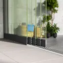 Glazen schuifwand 5-rails