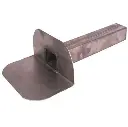 Loden dakwaterafvoer 6x8cm, 90° uitloop 30cm