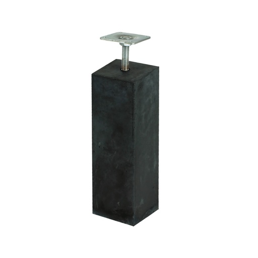[HK000588] Betonpoer 15x15x60 antraciet compleet incl draadstang en stelplaat