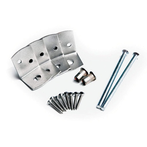 [HK000589] Bevestiging set RVS tbv. 100x100mm beton paal