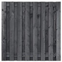 Tuinscherm grenen 180x180cm zwart geimpregneerd geschaafd (6 stuks)