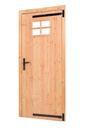 Douglas enkele klampdeur met klein raam B1000xH2050mm buitenmaat