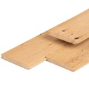 Eiken dakbeschot 1,8 x 13,0 gedroogd, geschaafd